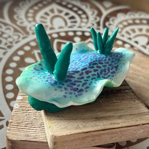 Handmade nudibranch fridge magnet